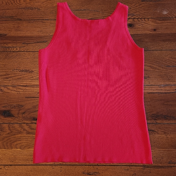 Dana Buchman square Neckline Knit Tank Top Size M Color Red - Picture 9 of 11